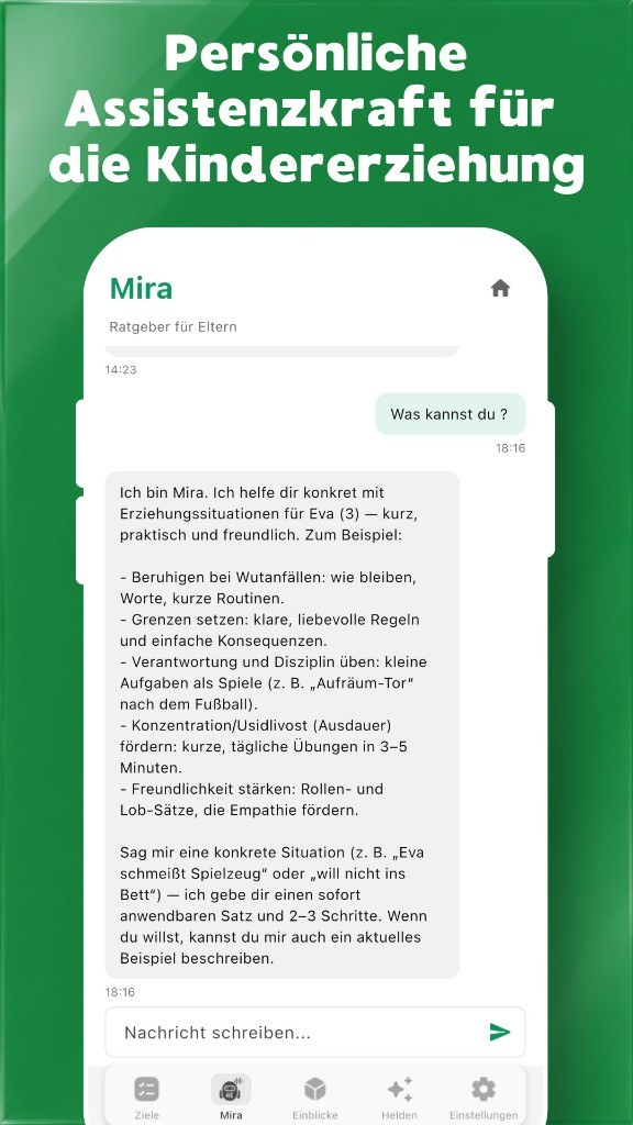 Entwicklungsziele in Parenyx AI
