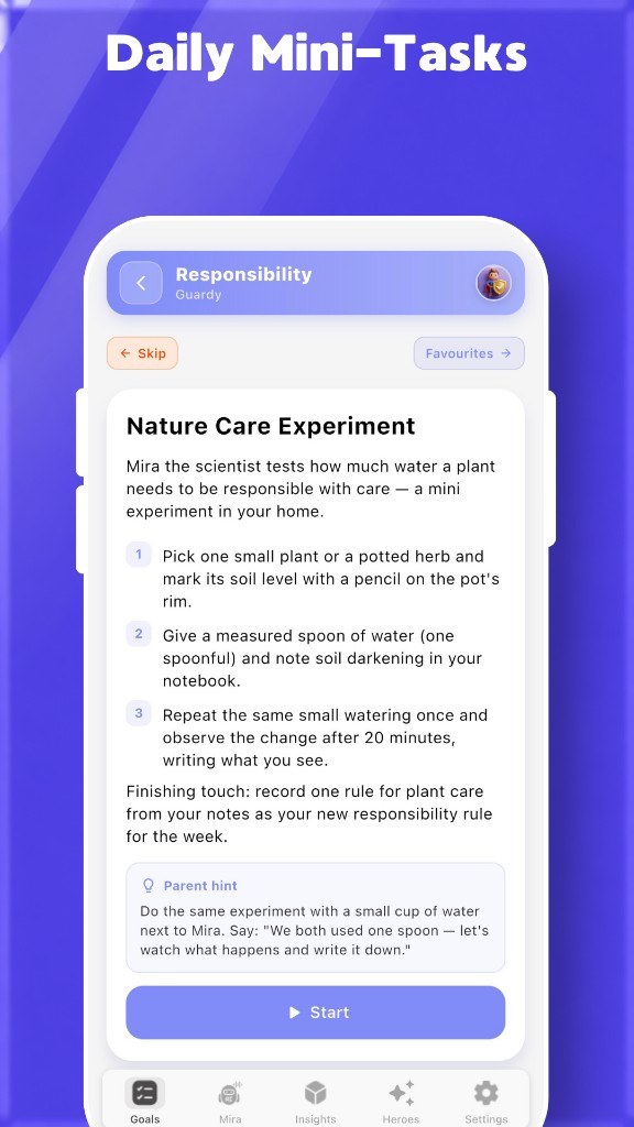 Monthly progress and recommendations in Parenyx AI